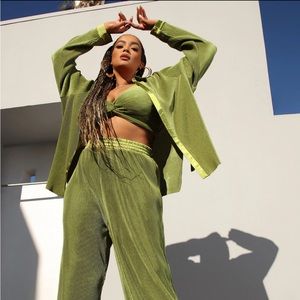 FASHION NOVA 3 Piece Green Set